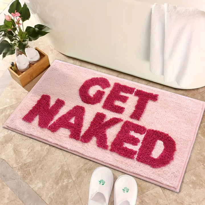 Lisslune | "Get Naked" Funny Bathroom Mat