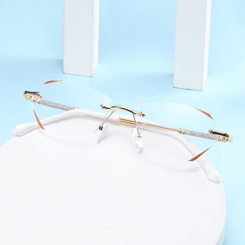 Lisslune | Fashionable rimless blue light blocking reading glasses