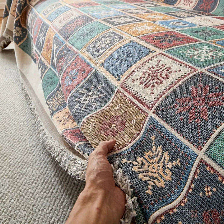 Lisslune | Geneva Boho Knitted Sofa Cover