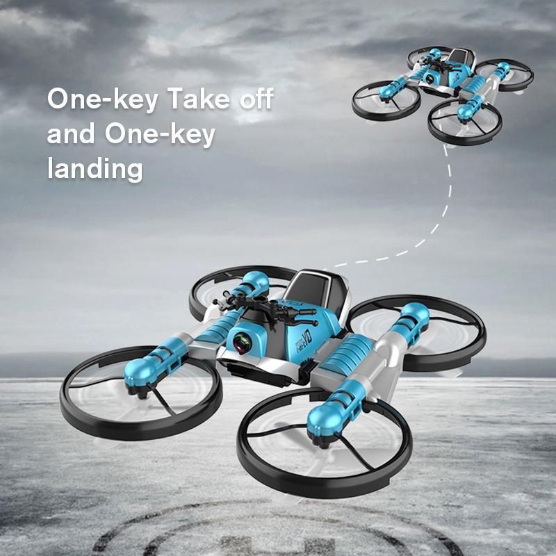 Lisslune | 2.4 G Remote Deformed Motorcycle, Drone