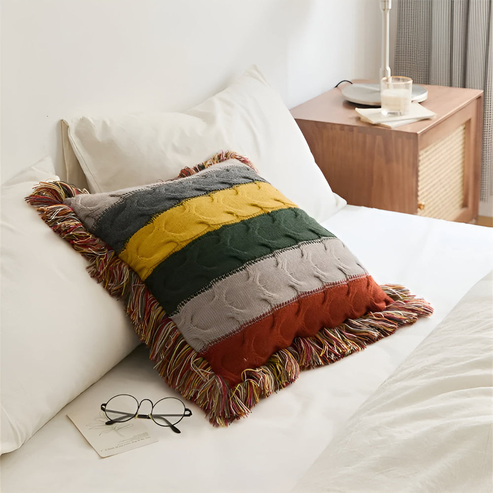 Lisslune | Colorful Radiance Knit Cushion