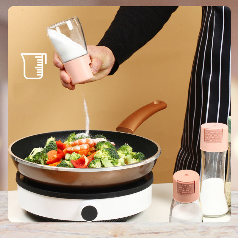 Lisslune | Salt and Pepper Shaker Precise Quantitative Press Type