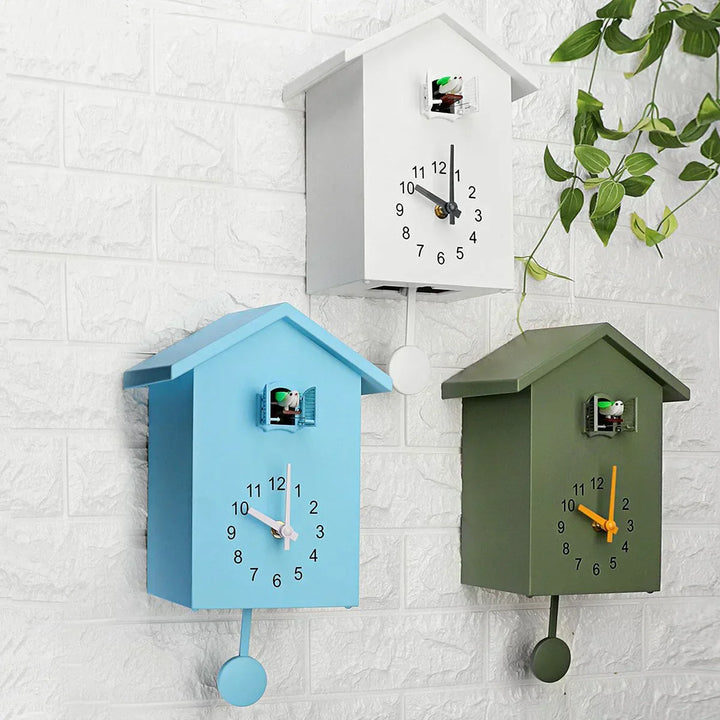 Lisslune | Modern Cuckoo Wall Clock – Elegant Minimalist Design with Hourly Cuckoo Sound