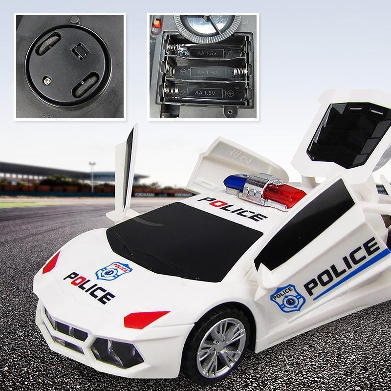 Lisslune | 360 Degree Steering Wheel Musical LED that Illuminates Electronic Police Car