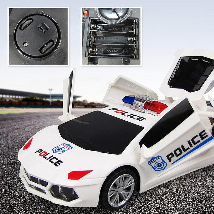 Lisslune | 360 Degree Steering Wheel Musical LED that Illuminates Electronic Police Car