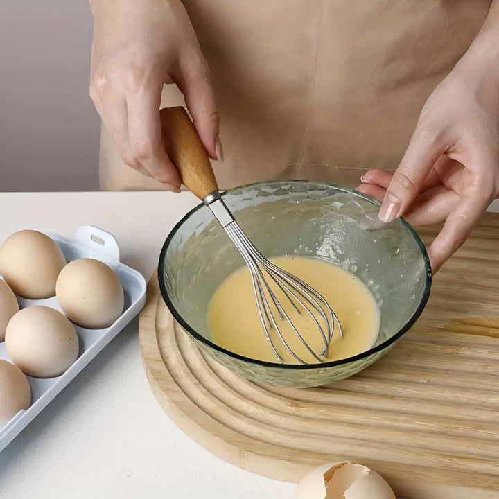 Lisslune | Mini Whisk with Wooden Grip
