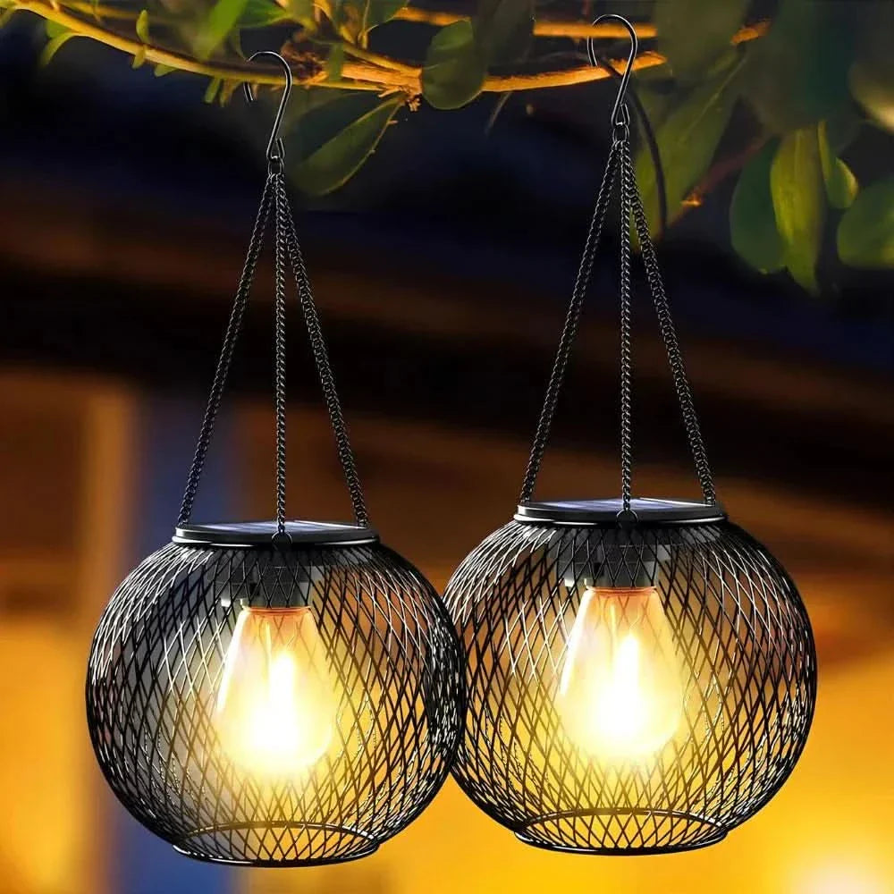Lisslune | Sunny Garden Solar Lantern – Waterproof LED Outdoor Light with Auto Sensor