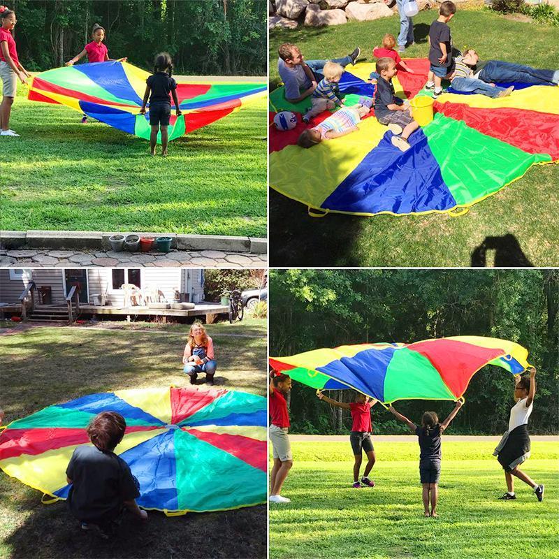 Lisslune | Colorful Parachute for Kids and Family