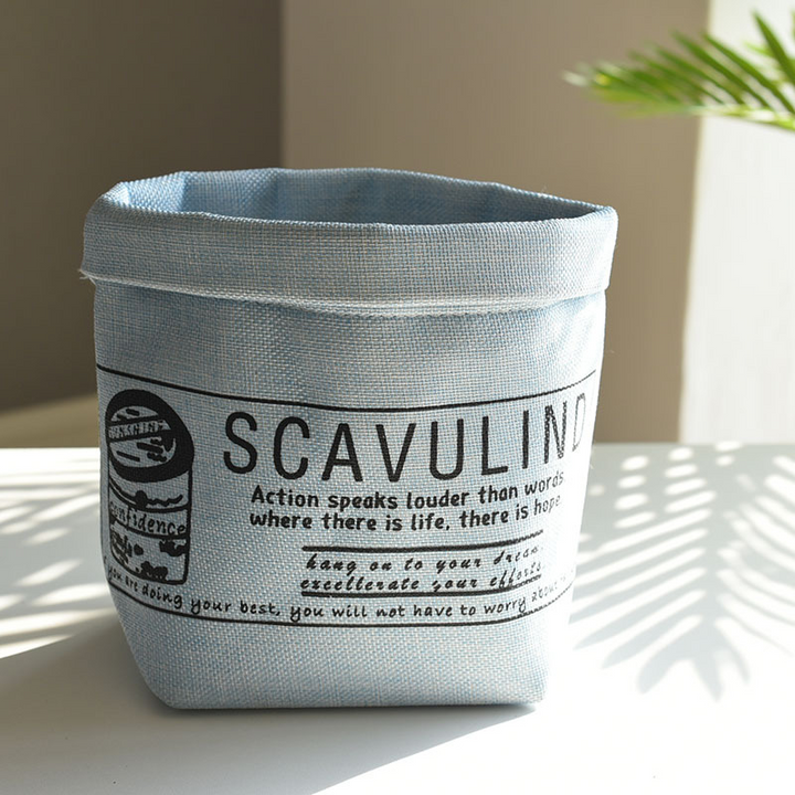 Lisslune | Decorative fabric plant pot with print – Versatile storage pot for plants and decor