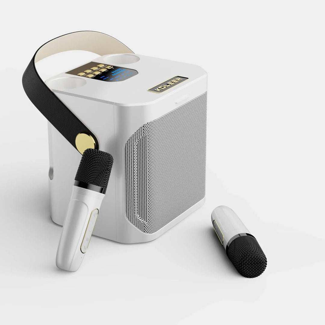 Lisslune | Karaoke Bluetooth Speaker | 360° Surround Sound, Dual Microphones & Portable for Parties and Outdoor Gatherings