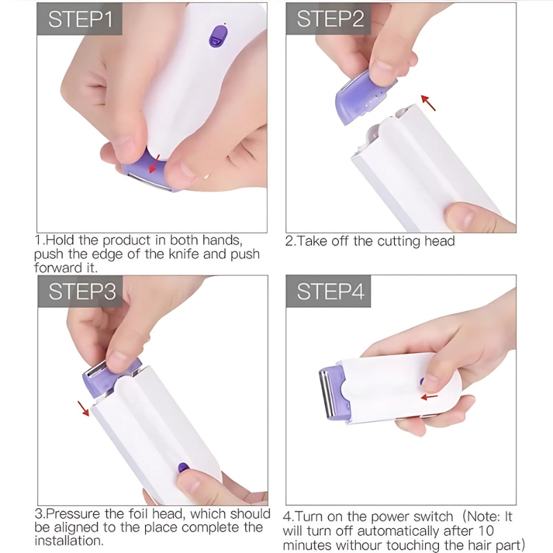 Lisslune | FluweelSmooth Pro – Painless Laser Hair Removal Device with Sensa-Light Comfort | For Face & Body