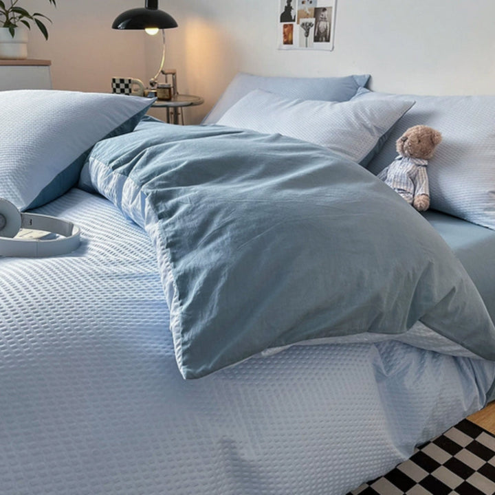 Lisslune | Beaumont Ultra-Soft Waffle Duvet Set | 3pcs Set