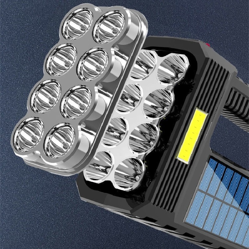 Lisslune | Solar LED Flashlight – Waterproof, powerful handheld spotlight with lithium battery