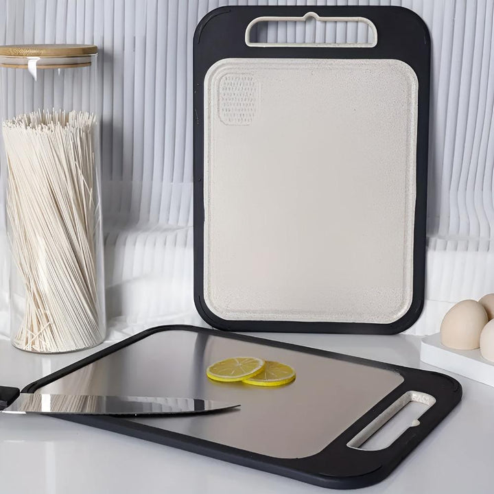 Lisslune | Reversible Stainless Steel Cutting Board