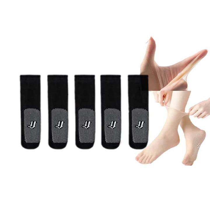 Lisslune | Spring Summer Invisible Non-Slip Crystal Silk Socks