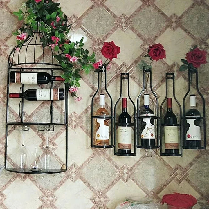 Lisslune | Iron Hang Wine Rack
