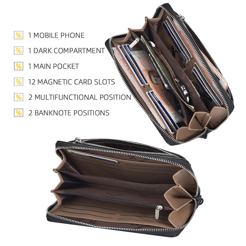 Lisslune | Men's Long Large Wallet