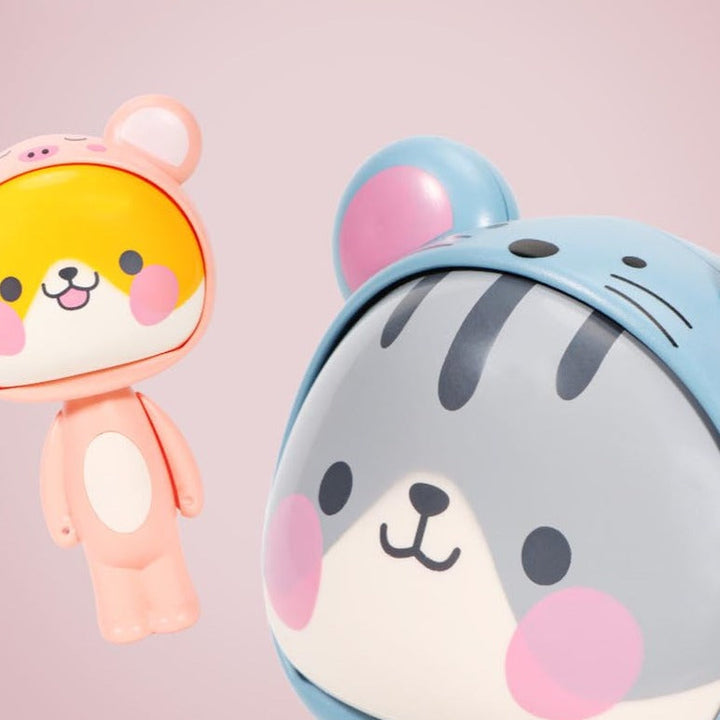 Lisslune | Cute Cartoon Hand Press Foldable Fan
