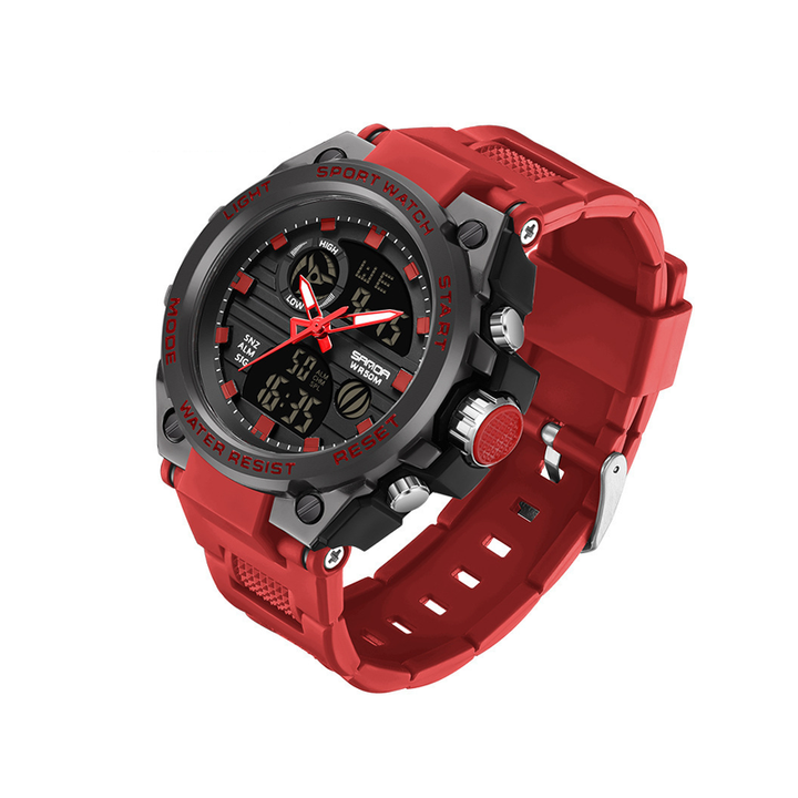 Lisslune | Men's Double Display Waterproof Luminous Watch