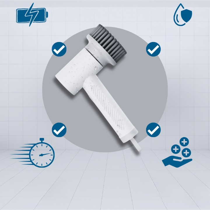 Lisslune | CleanForce – Electric Scrubbing Brush Professional Kitchen and Stove Cleaner