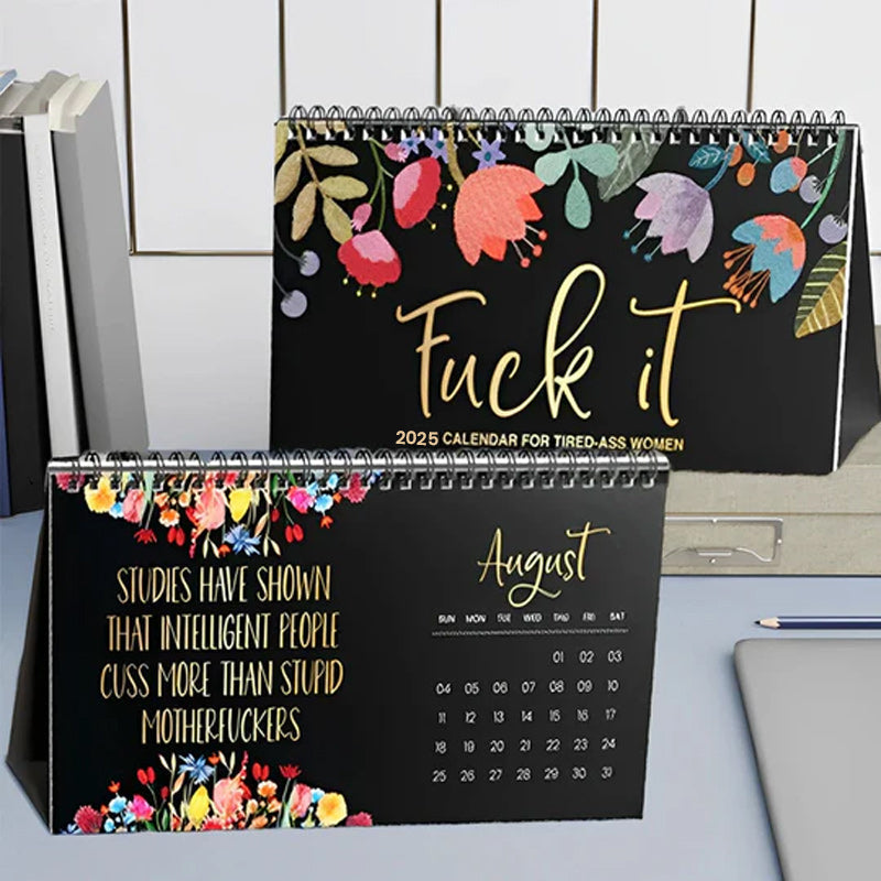 Lisslune | 2025 Calendar with Fun Quotes and Planner
