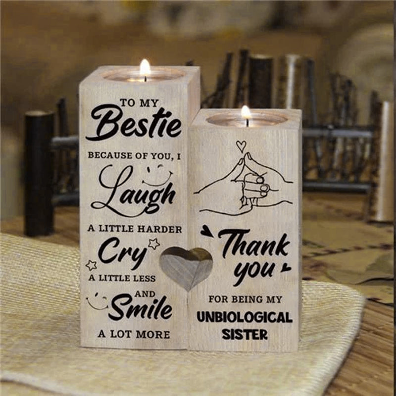 Lisslune | Creative candle holder made of wood