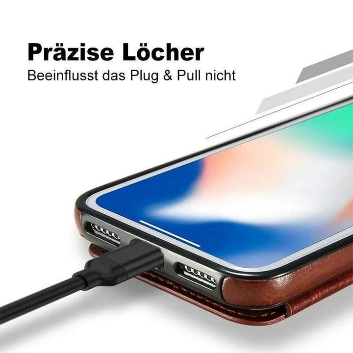 Lisslune | Leather wallet/ phone case for iPhone, with card slots