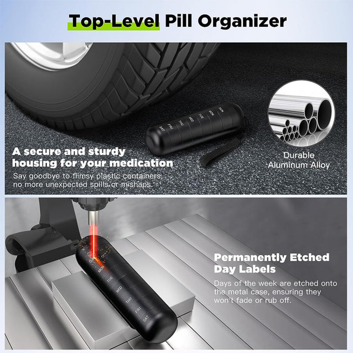 Lisslune | 7 Days Portable Pill Organizer for Travel