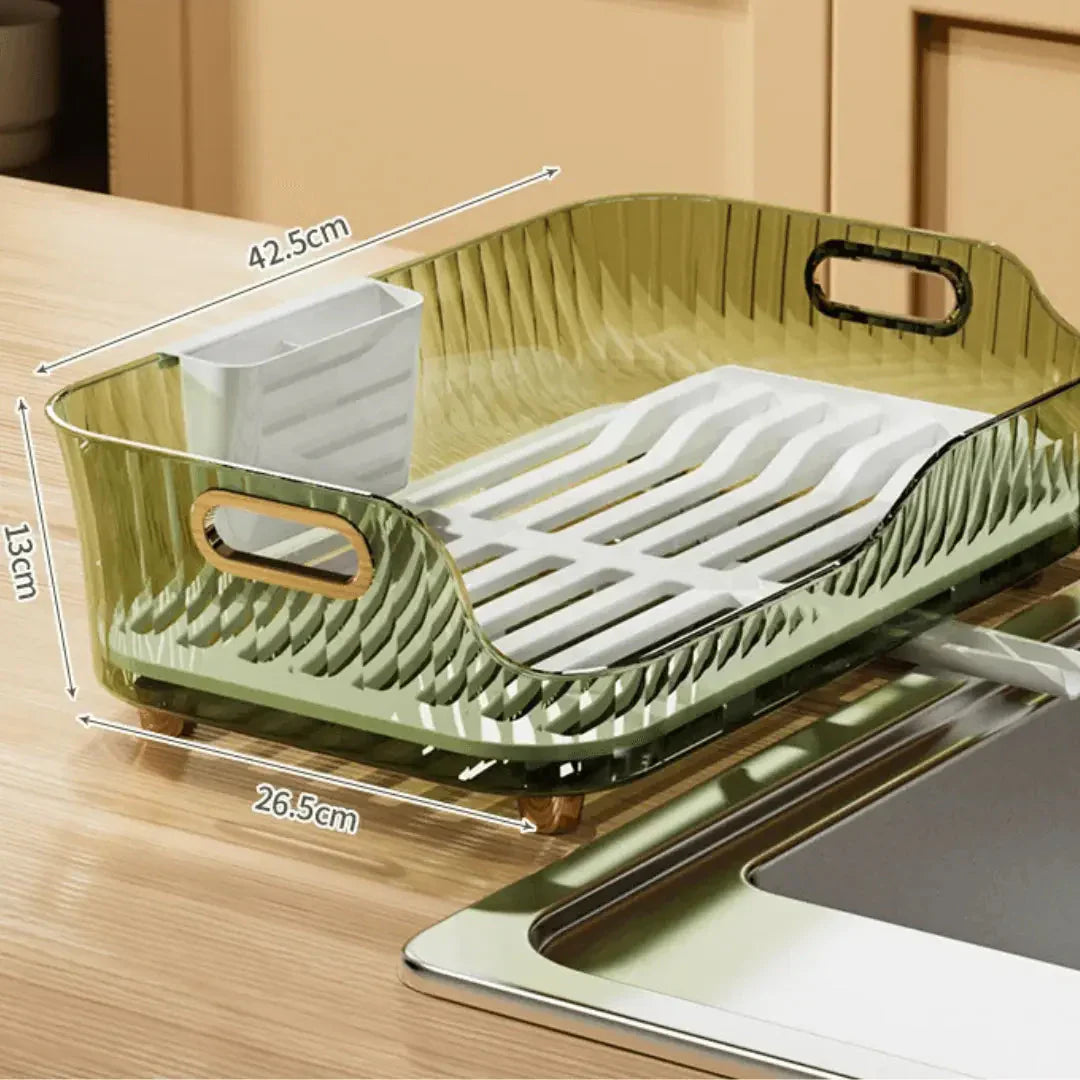 Lisslune | Draining rack for dishes with drainage and modern design