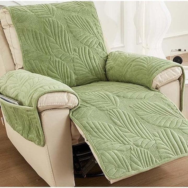 Lisslune | Verdant Leaf Pattern Recliner Cover