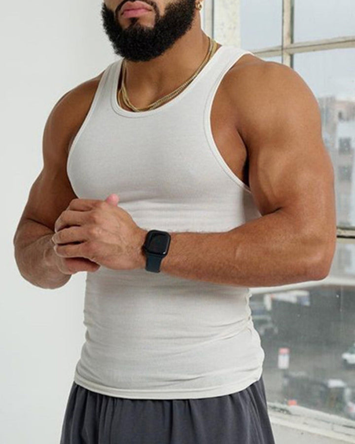 Lisslune | Men's solid color sleeveless vest
