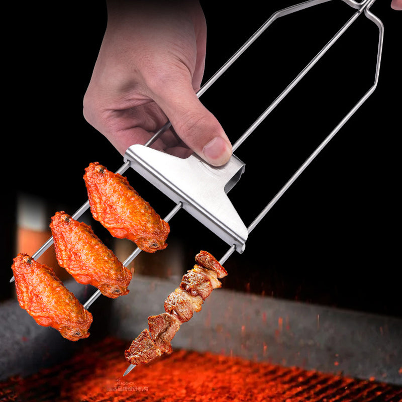 Lisslune | Semi-automatic grill fork made of stainless steel
