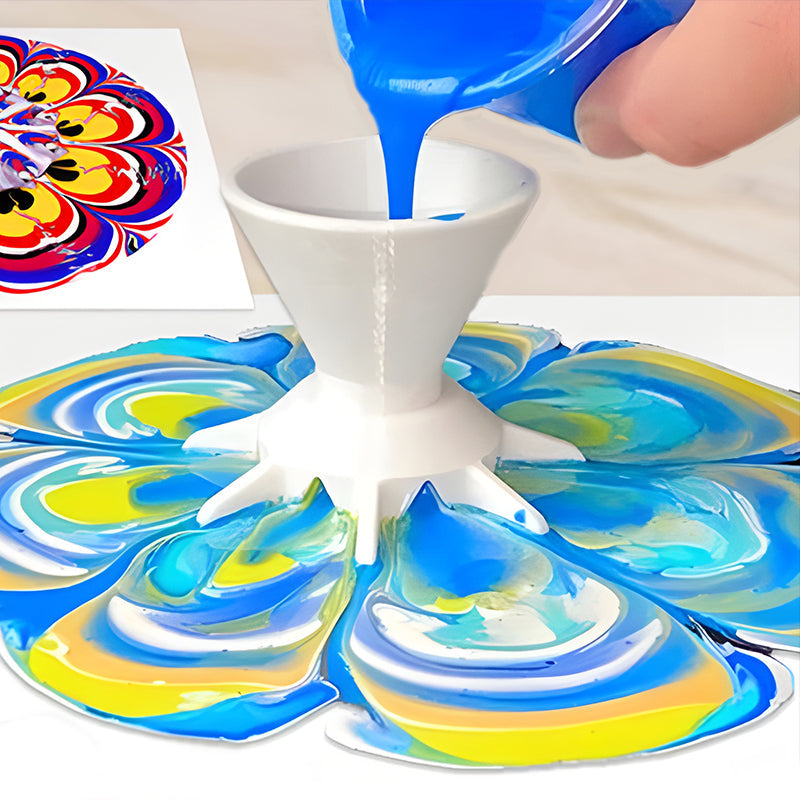 Lisslune | Pouring Colors Flower Split Art Cup