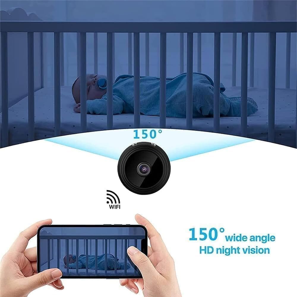 Lisslune | Eyecam Mini Spy Camera – Compact Wi-Fi Home Security Camera for Indoor Surveillance