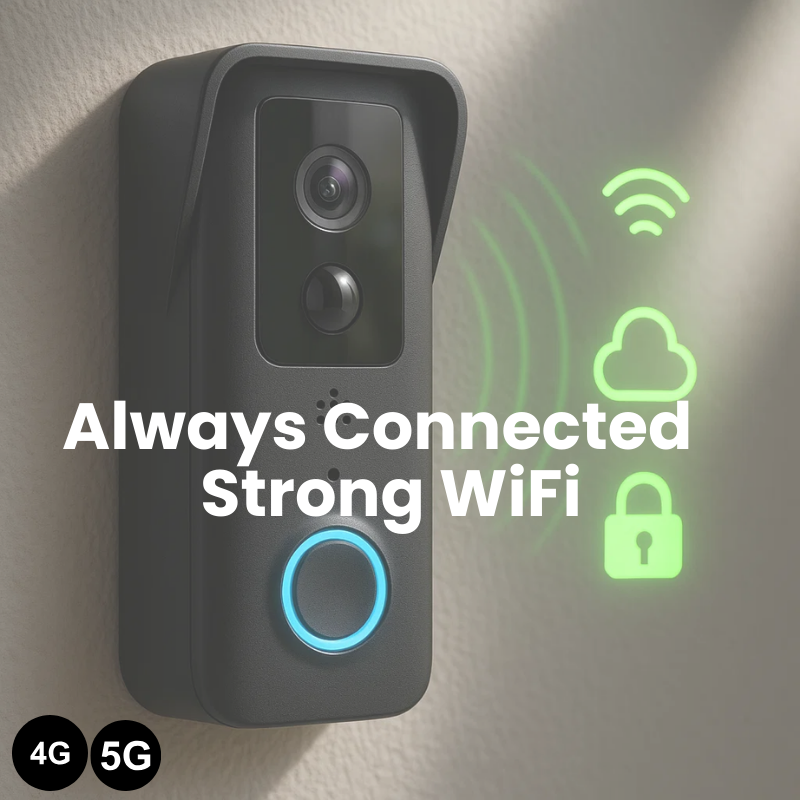 Lisslune | Wireless Smart Video Doorbell | No Subscription Needed | High-Definition Camera Doorbell