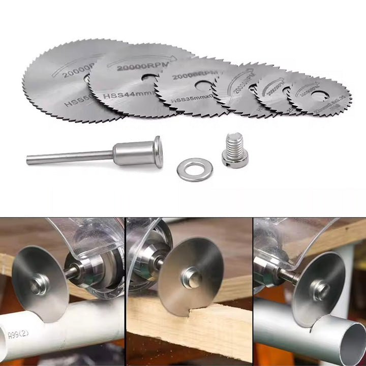 Lisslune | Set of 6 PCS Metal HSS Circular Saw Blade