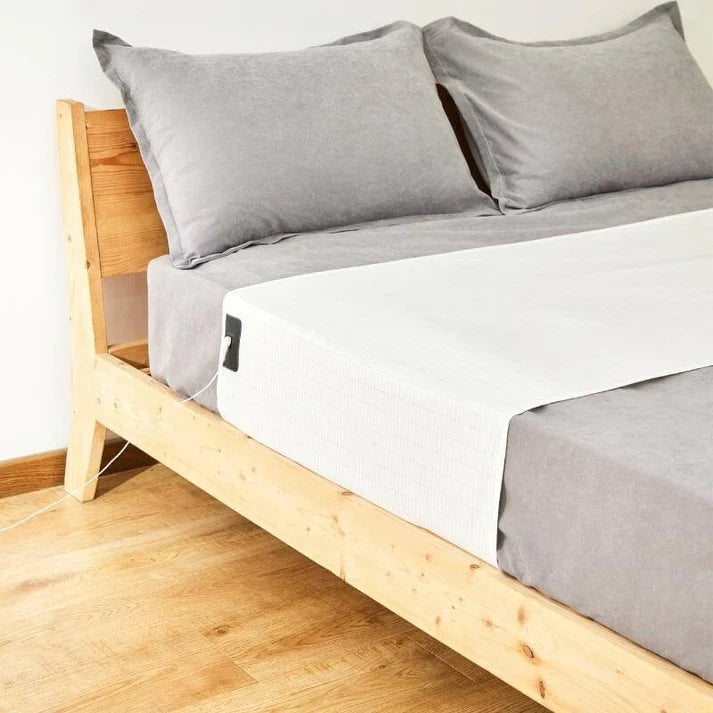 Lisslune | Fitted Organic Earthing Grounding Sheet Bed - Earthing Mattress Cover with Silver Weave Technology