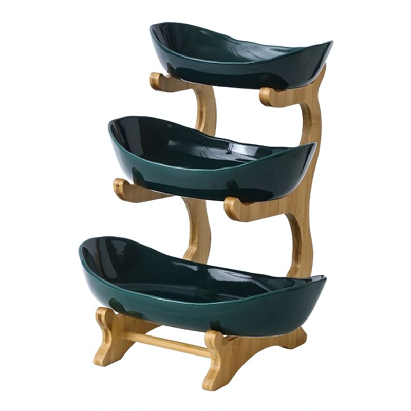 Lisslune | FruitTriad | Three-tier fruit bowl made of plastic