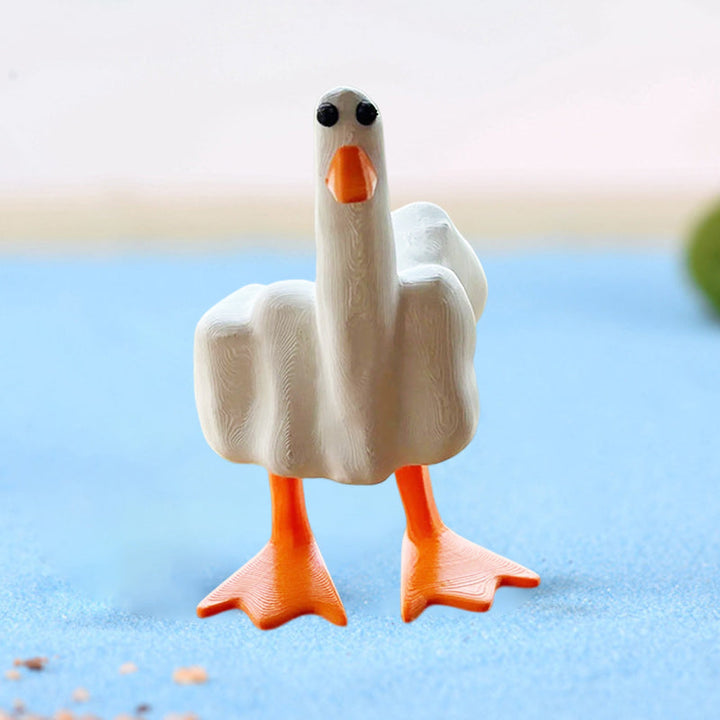 Lisslune | Middle Finger Duck Resin Ornament