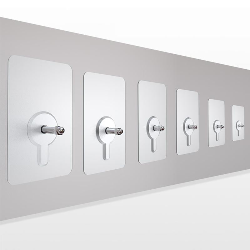 Lisslune | Transparent Screw Hooks, 10 Pieces