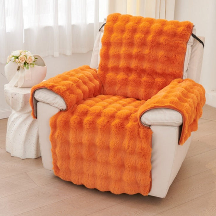 Lisslune | Synthetic Fur Recliner Sofa Cover