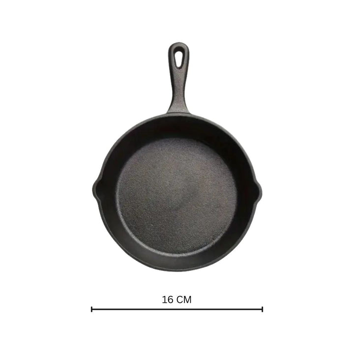 Lisslune | Black Cast Iron Frying Pan