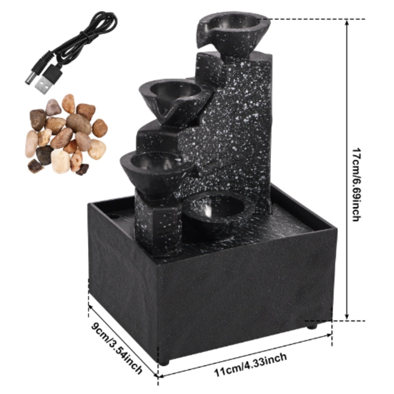 Lisslune | ZenRipple – Demanding table fountain for calming and centering your mind