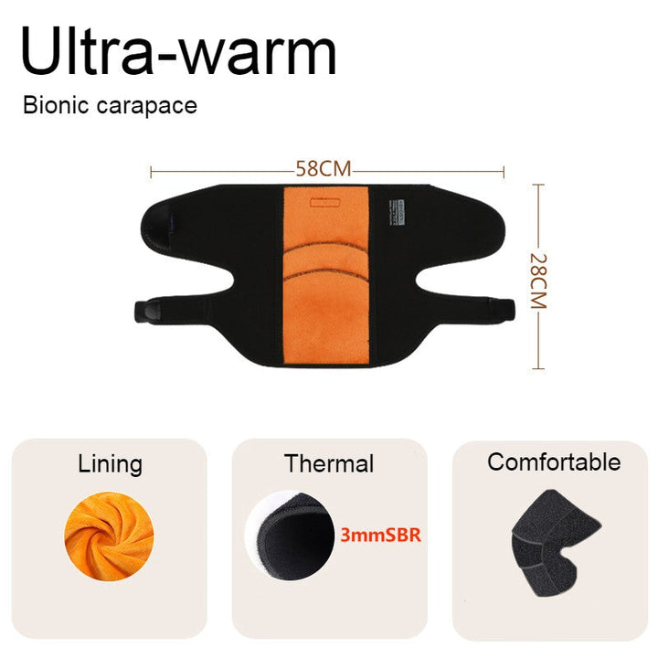 Lisslune | Far Infrared Thermal Knee Warmer, with Super Warm Fabric & Bionic Carapace Design, for Winter, Travel & Outdoors