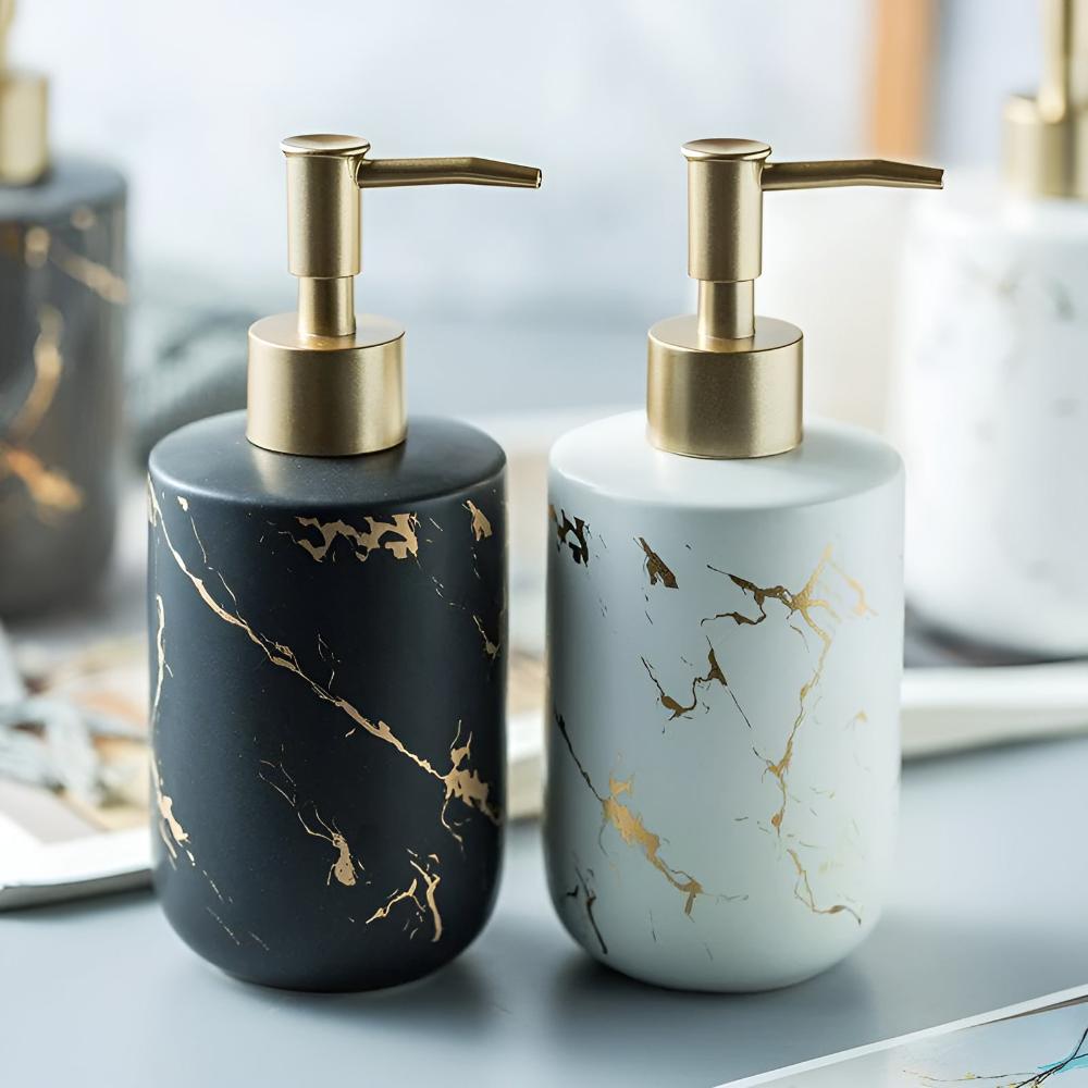 Lisslune | Golden Marble Luxe Dispenser