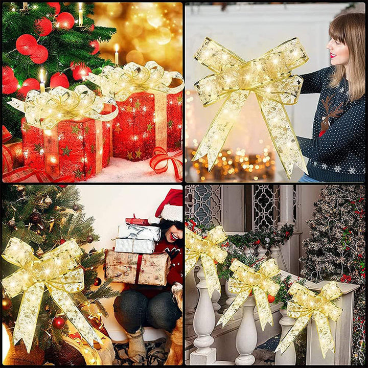 Lisslune | Ribbon Christmas tree decorative lights