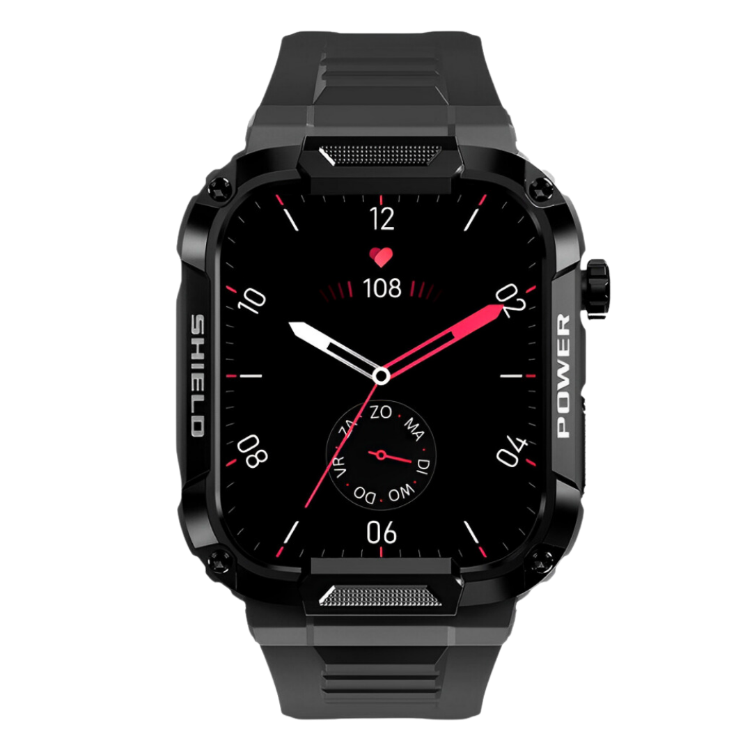 Lisslune | IronPulse X1 Robust Smartwatch – Shock Resistant, Waterproof & Health Monitor