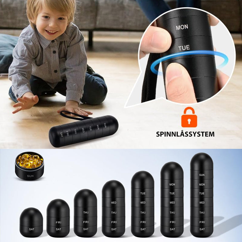 Lisslune | 7-Day Portable Pill Organizer for Travel