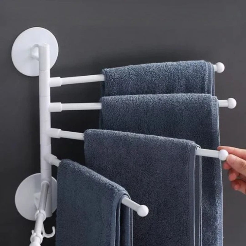 Lisslune | FlexiRack – Foldable, rotating wall mount and towel holder