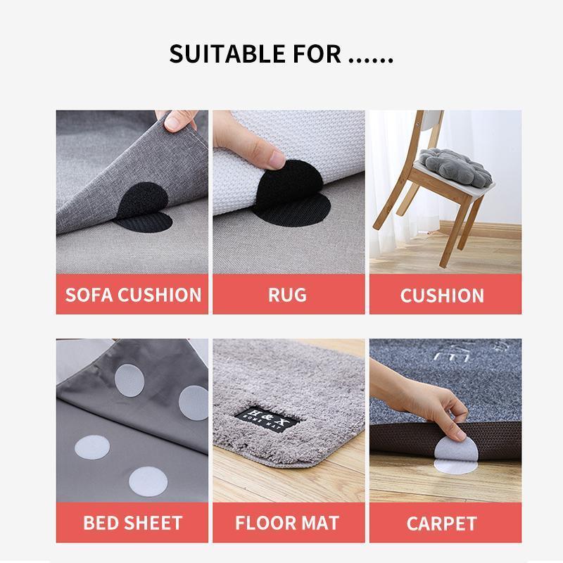 Lisslune | Rug Anchors Carpet Non-Slip Hooks and Loops (5 pieces/Box)
